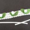 Bruidshaarband 3 Witte Roosjes